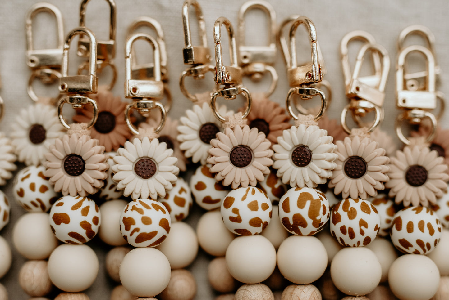 Shades of Brown Keyrings