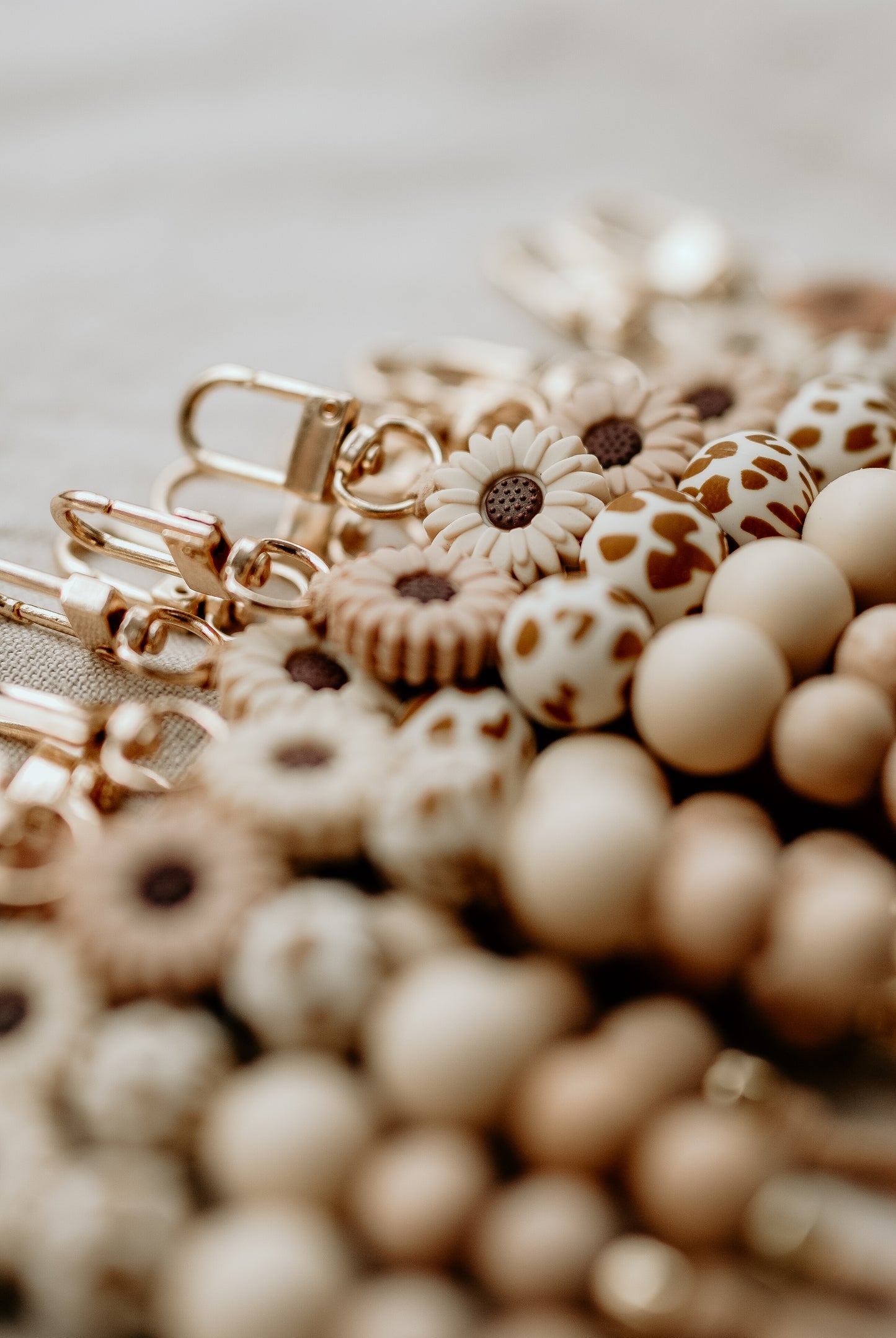 Shades of Brown Keyrings
