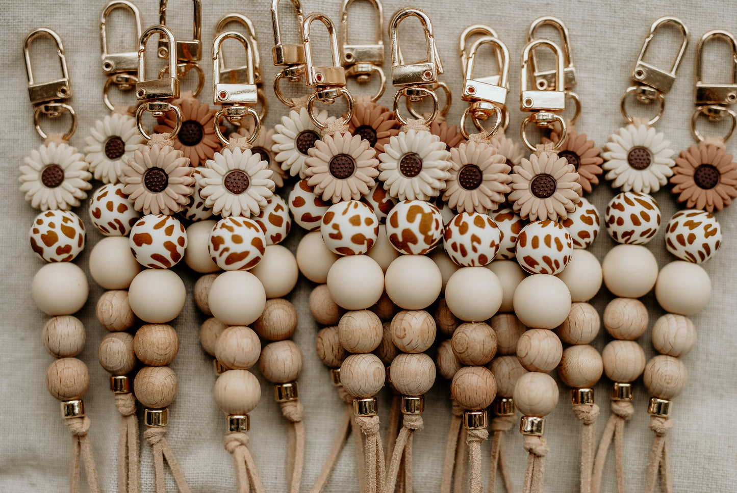 Shades of Brown Keyrings