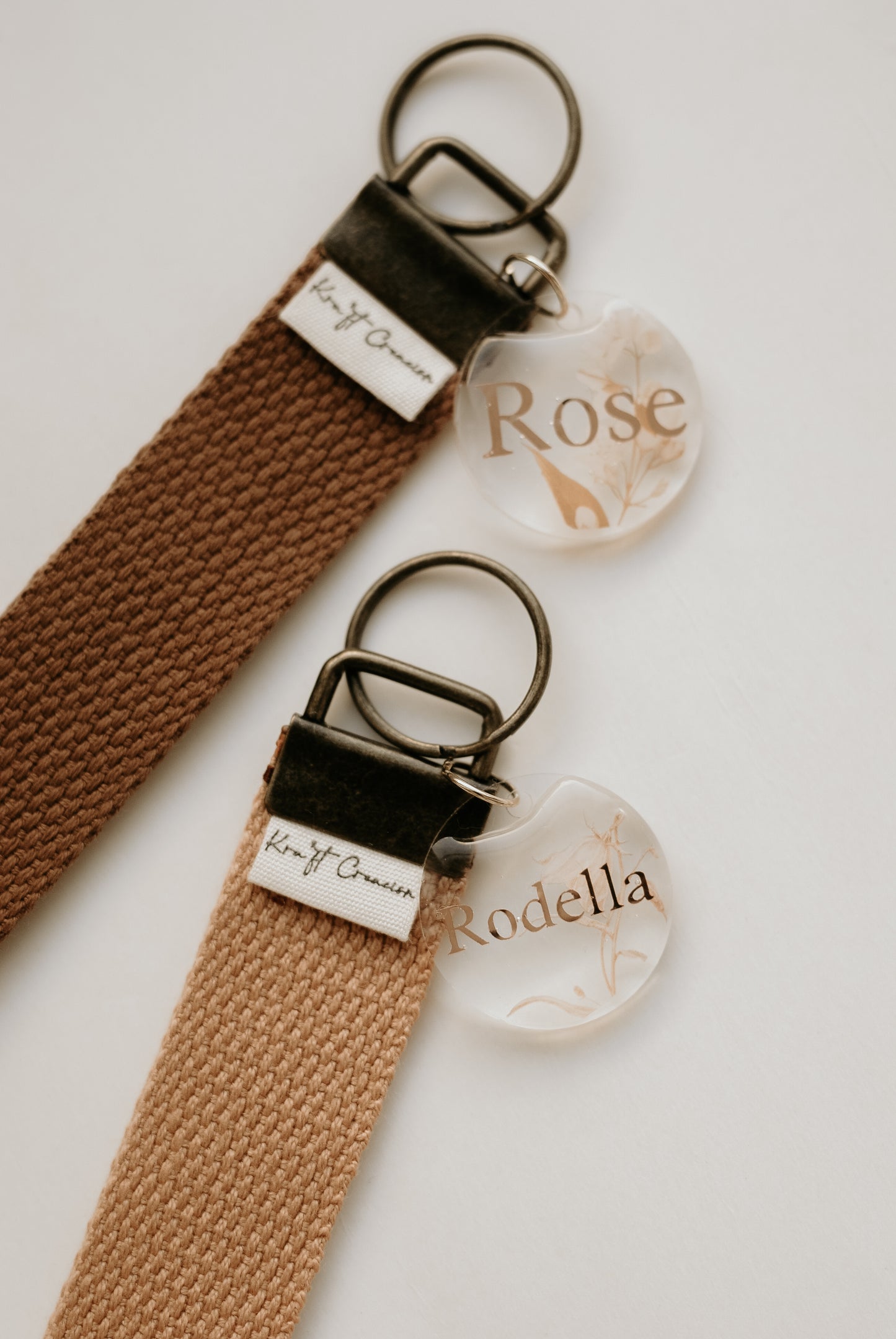 Personalised Floral Acrylic Tags