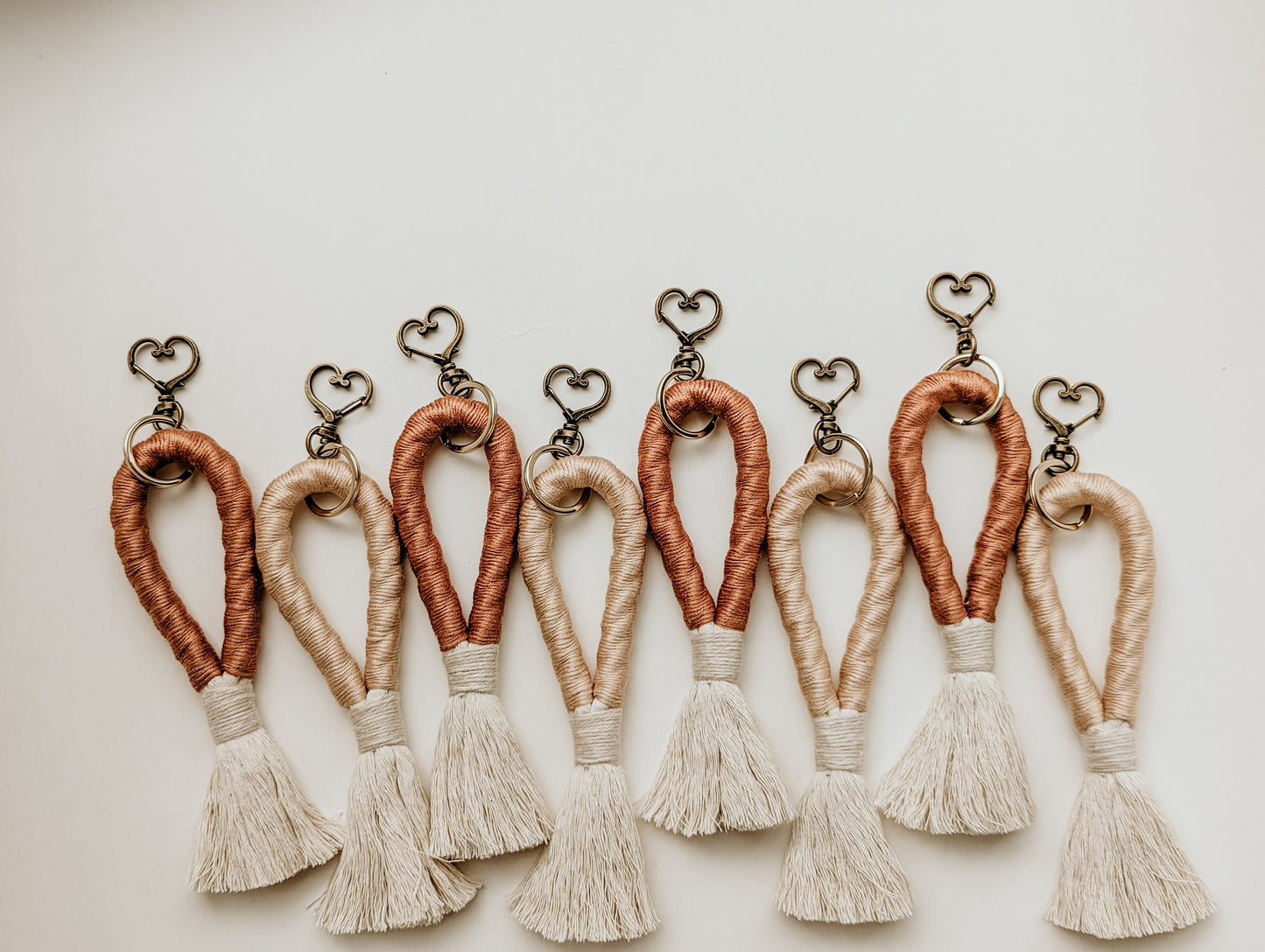 Cotton/Macrame Loop Keyrings