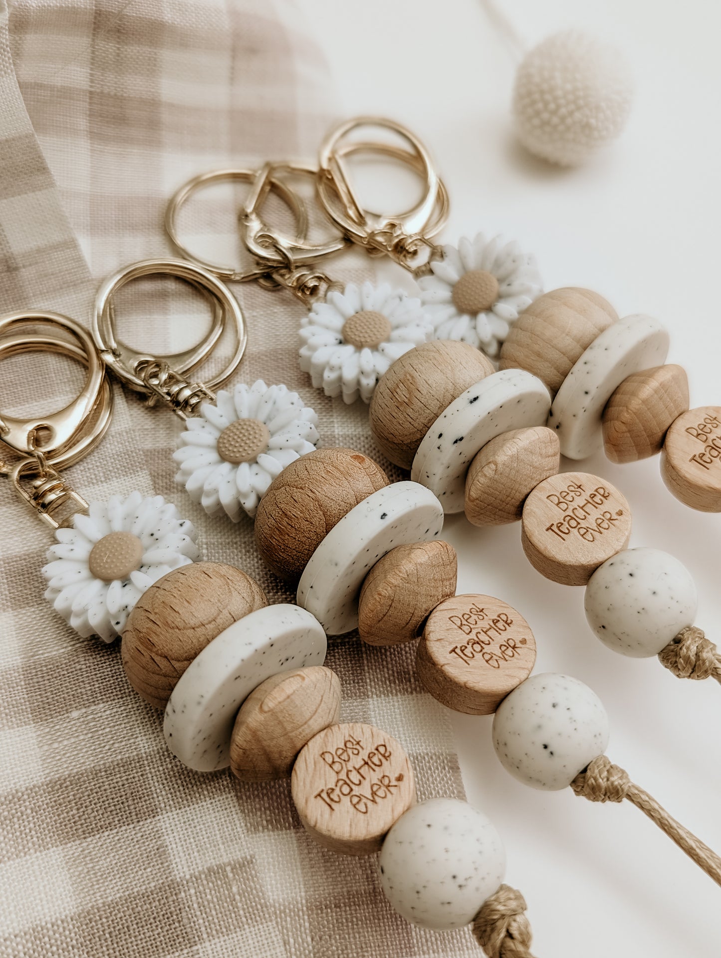 'Best Teacher Ever' Keyrings