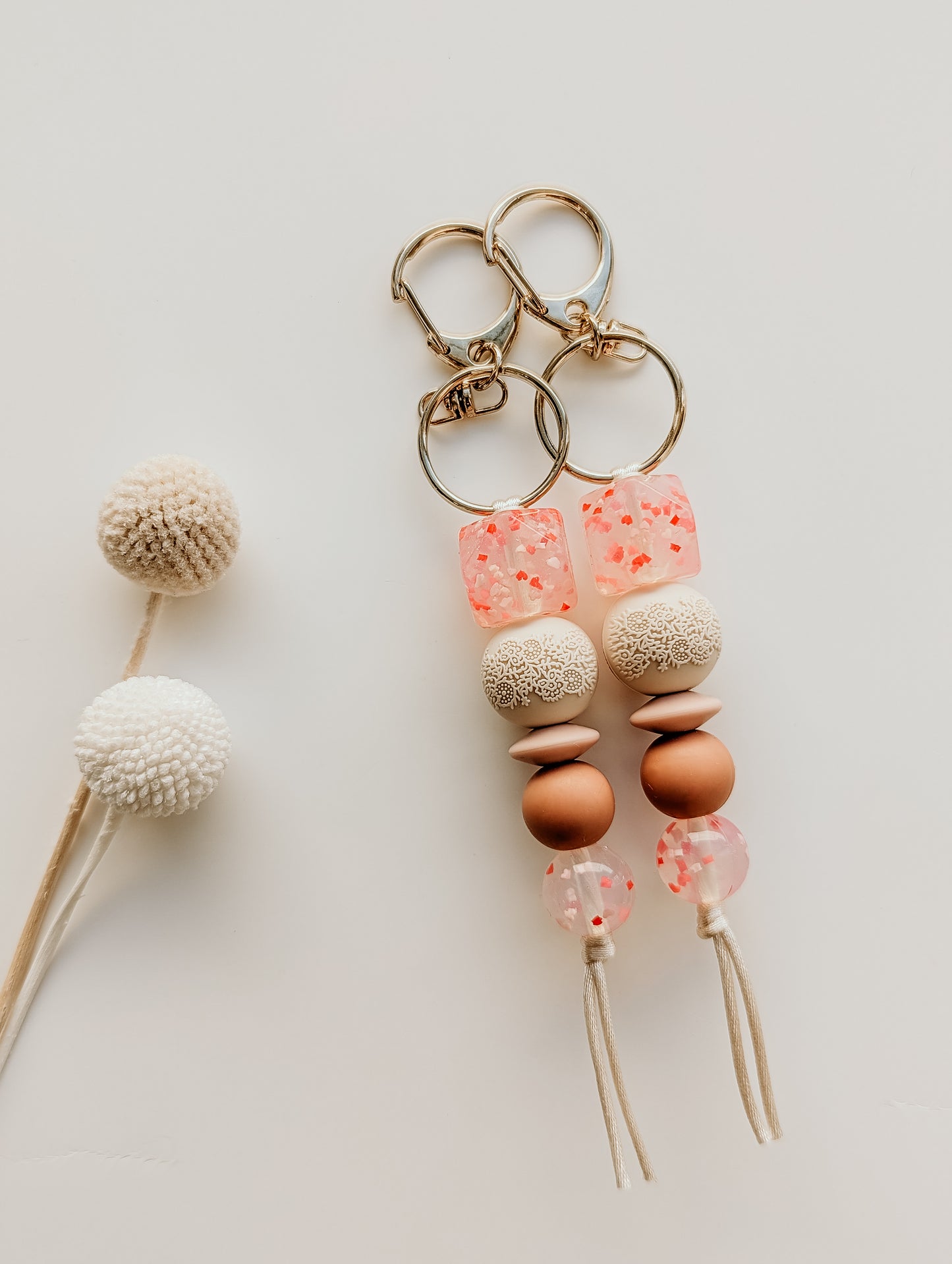 Confetti CorazΓ³n Keyrings