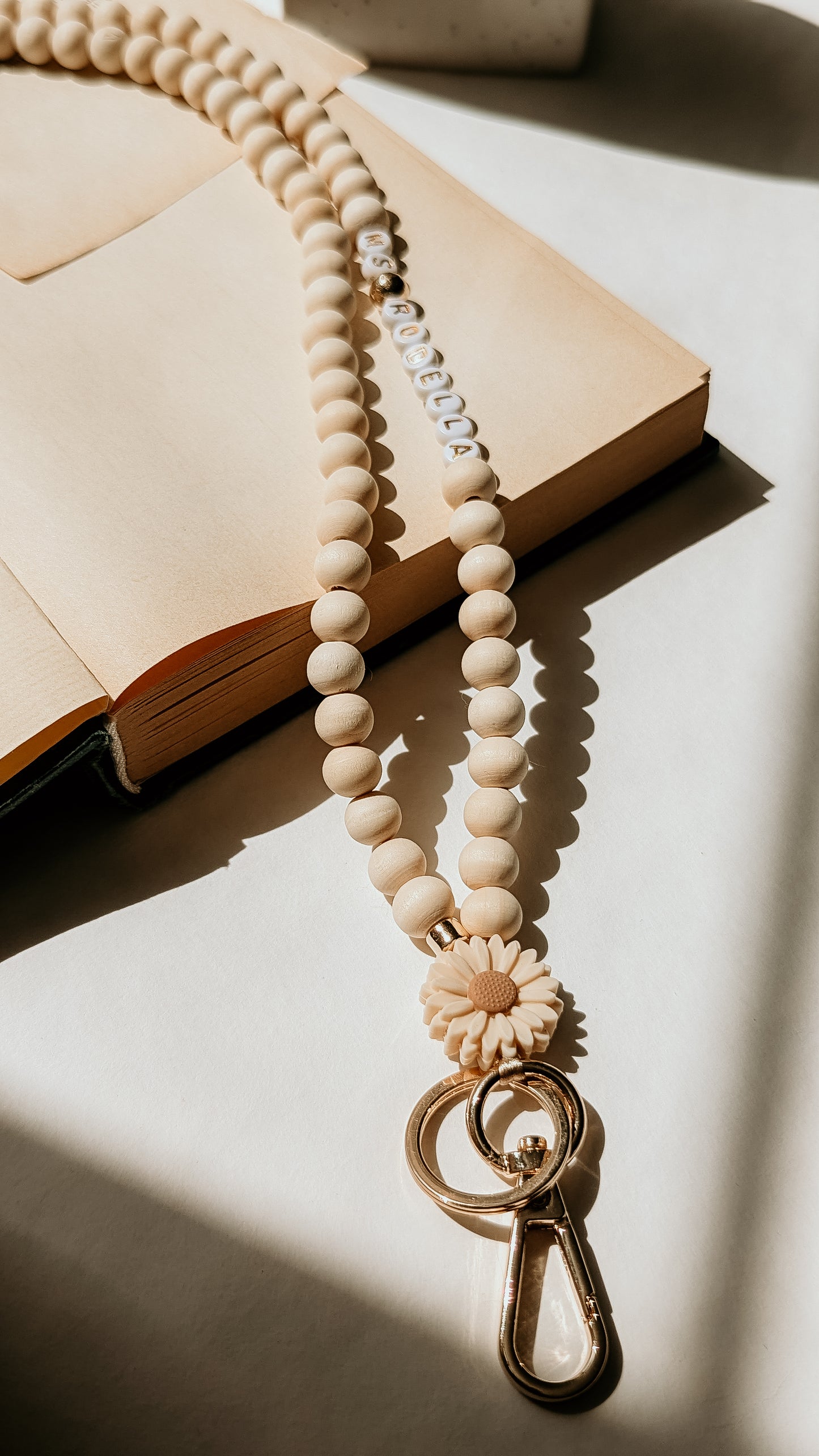 Personalised Wooden Beaded Lanyards