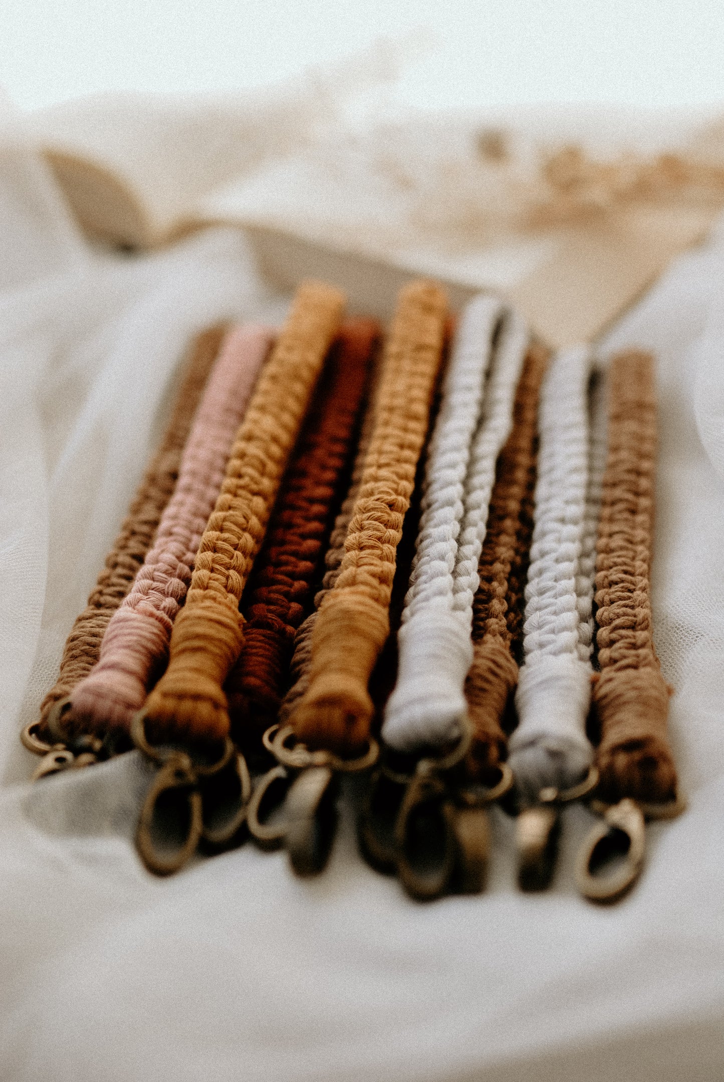 Macrame/Cotton Wristlet Keyrings