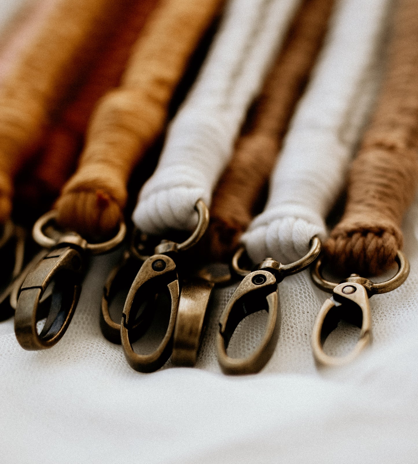 Macrame/Cotton Wristlet Keyrings