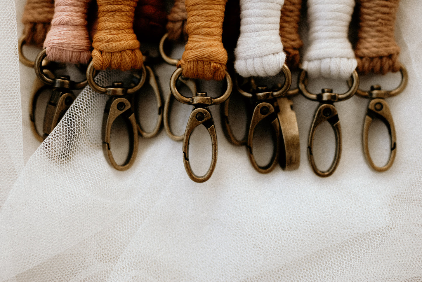 Macrame/Cotton Wristlet Keyrings