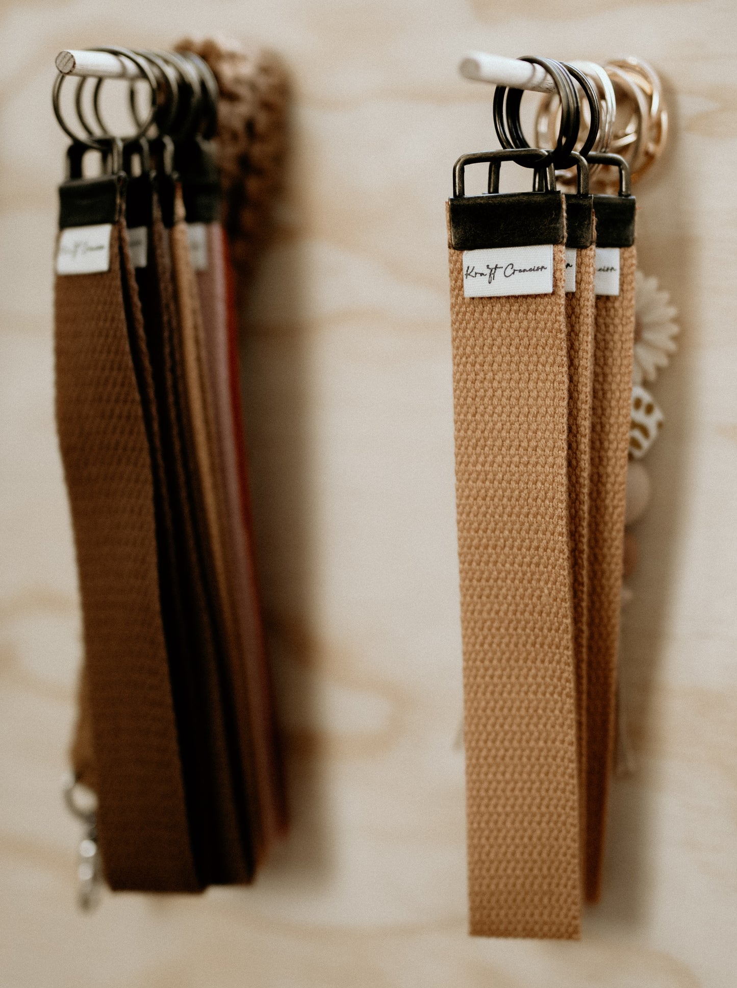 Webbing (Cotton) Wristlet Keyrings