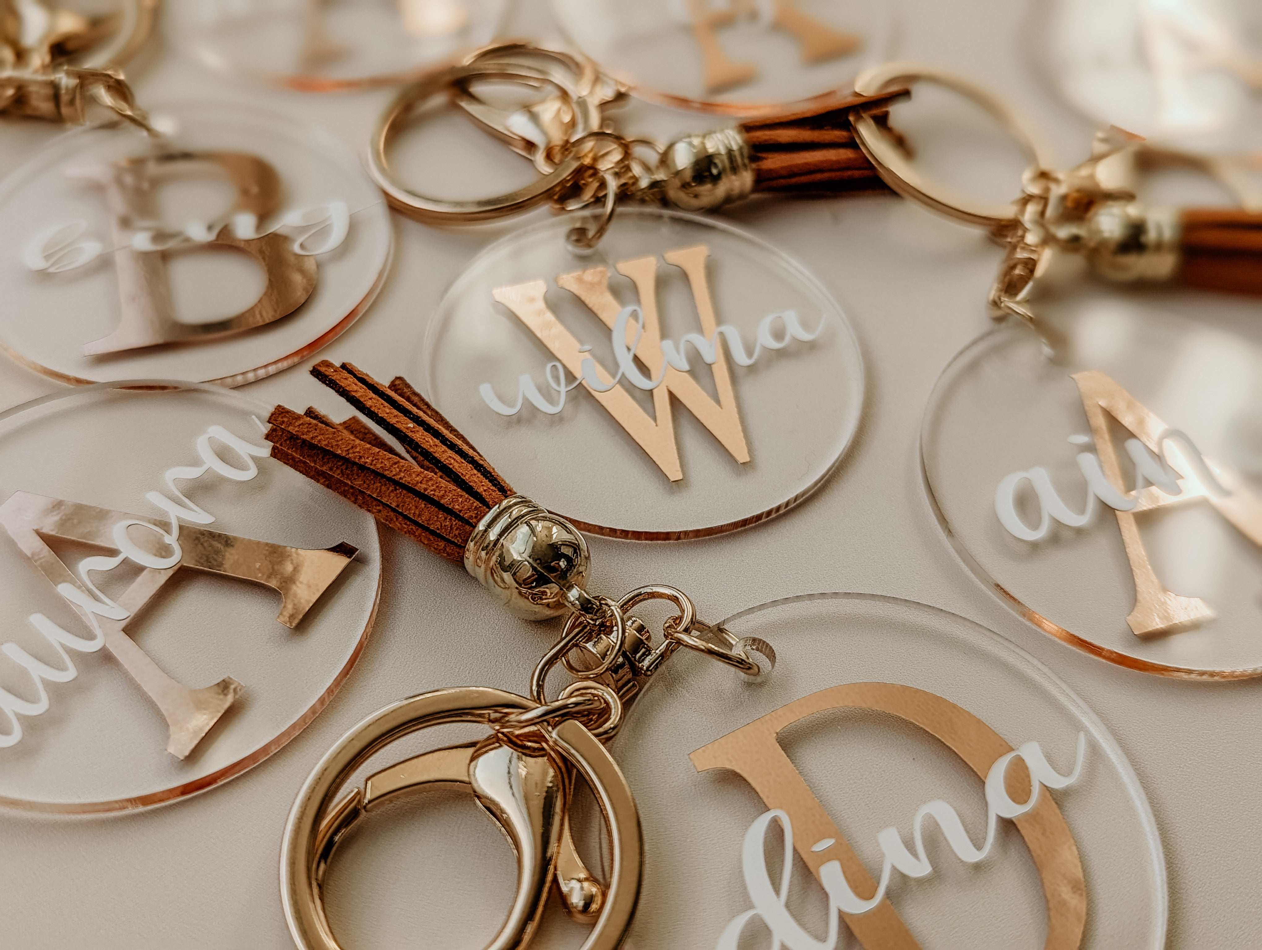 Personalised Acrylic Keyrings – Kraft Creacion