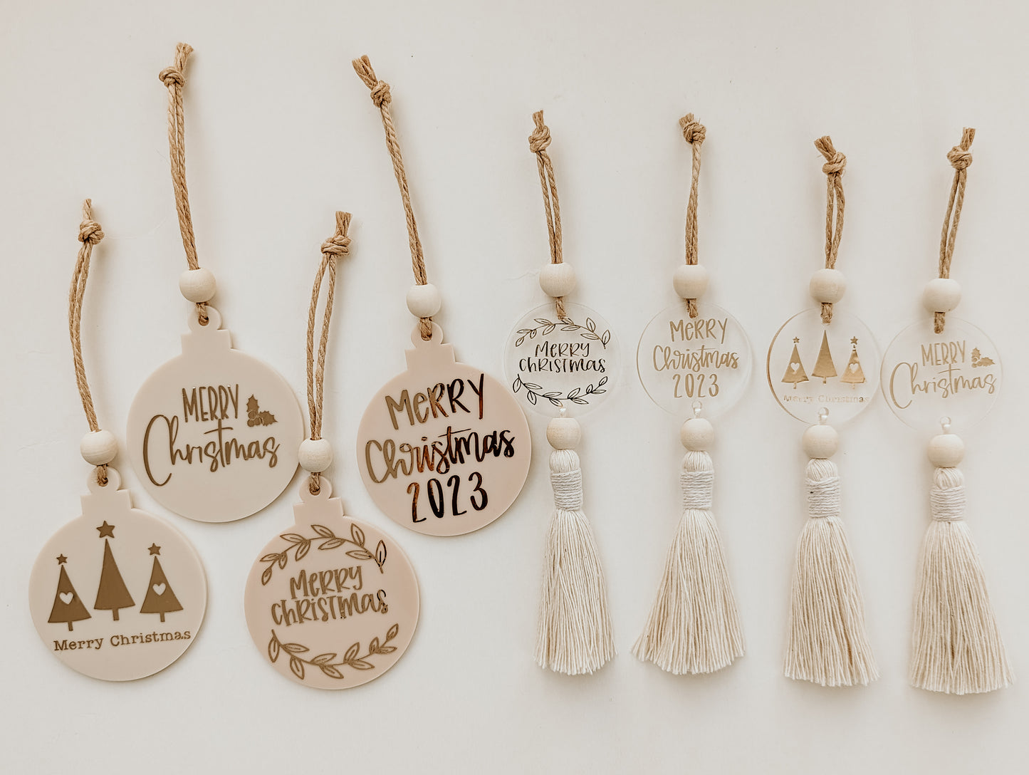 Ornaments | Baubles | Tag Acrylics - Christmas