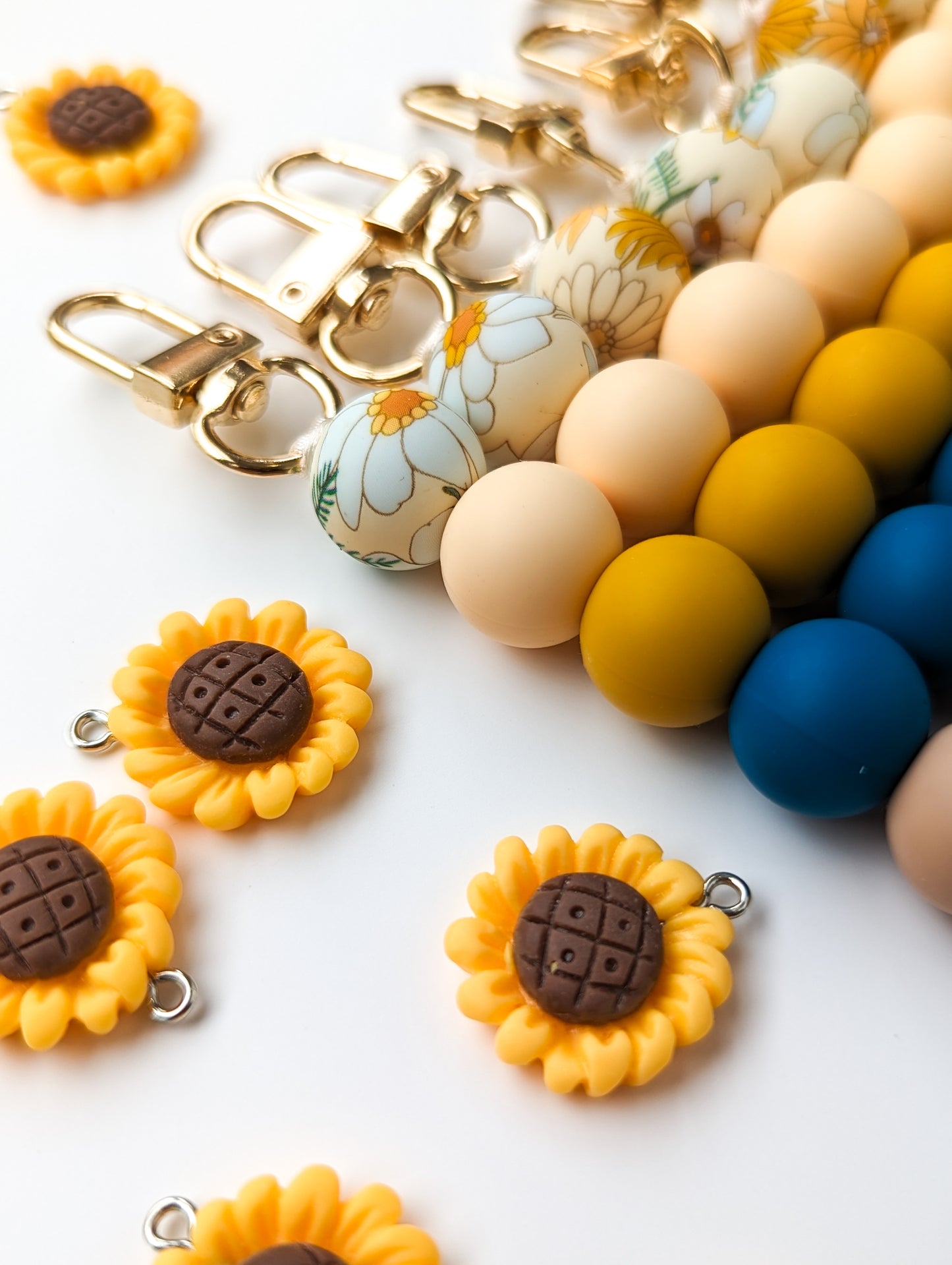 Mini Sunflower Keyrings