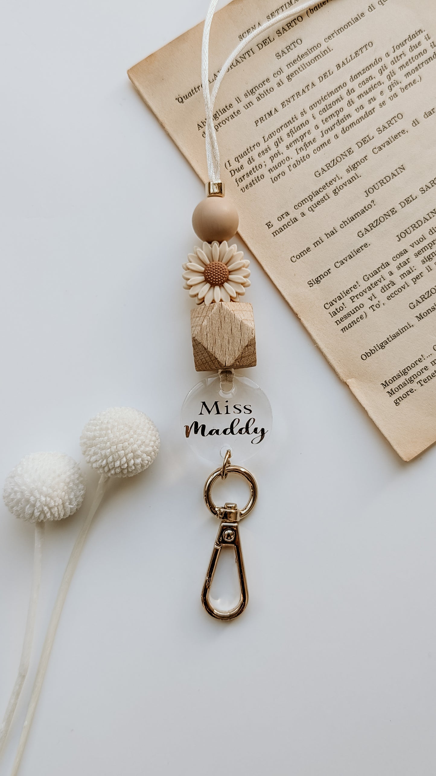 Neutral Personalised Lanyard