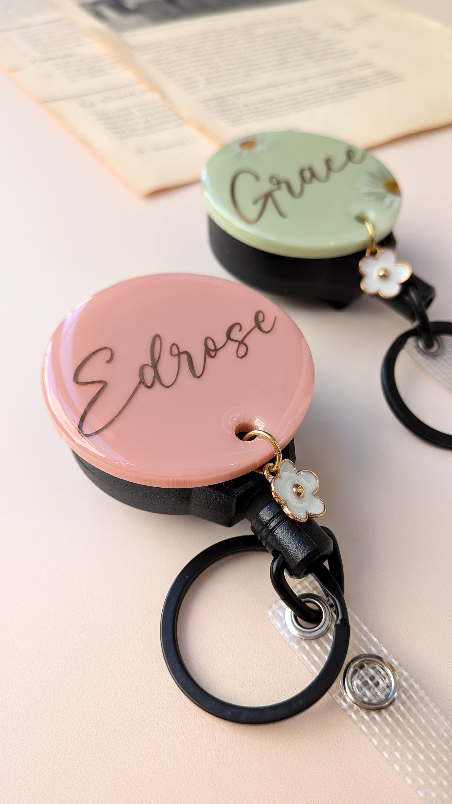 Personalised Heavy Duty Retractable Badge Holders