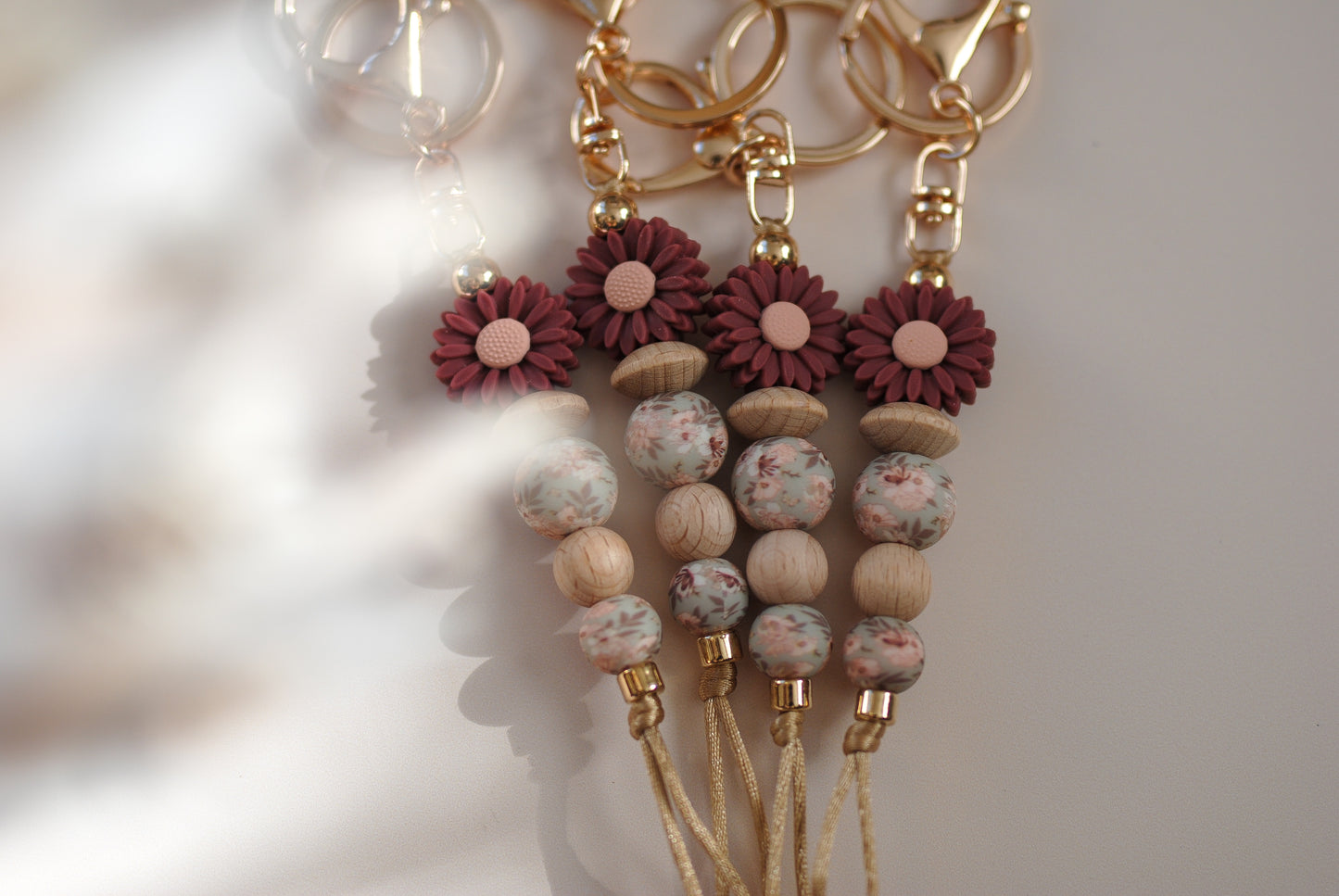 Rosewood Daisy Keyrings