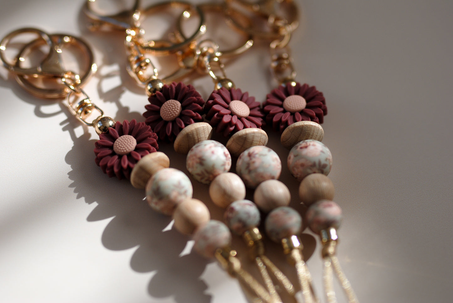 Rosewood Daisy Keyrings