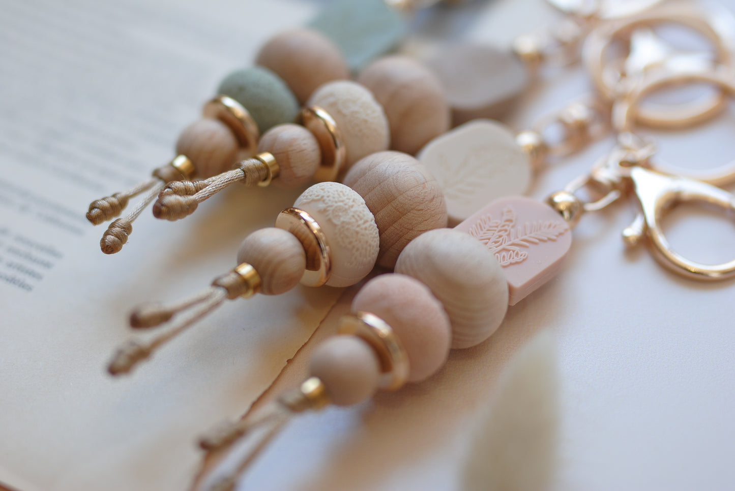 Floral Embossed Keyrings