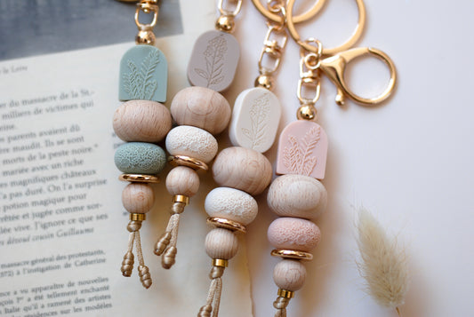 Floral Embossed Keyrings