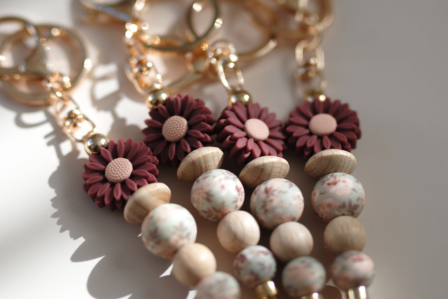 Rosewood Daisy Keyrings
